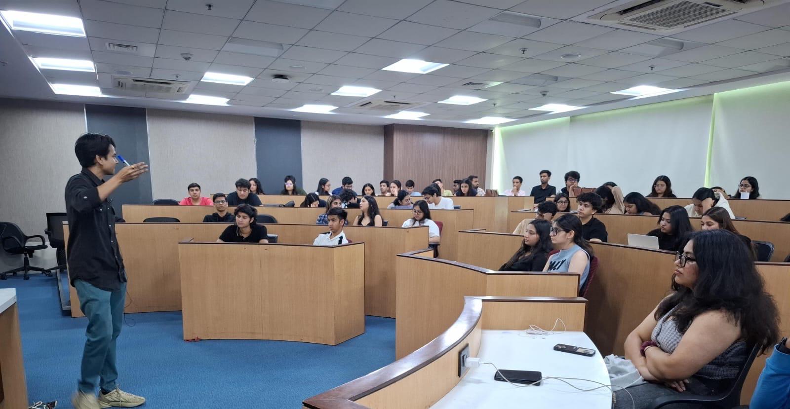 Speaking to branding and advertising students on design thinking